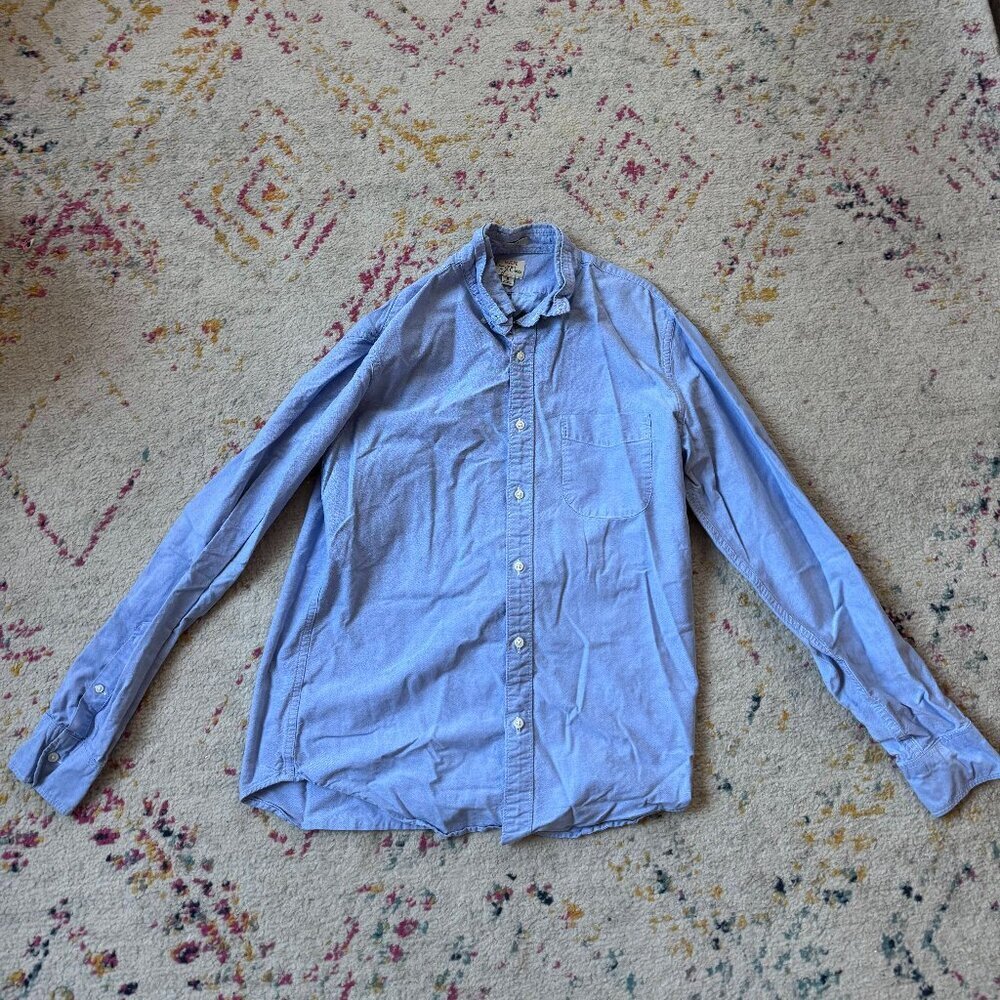 Men's Blue J. Crew Button-up Size M